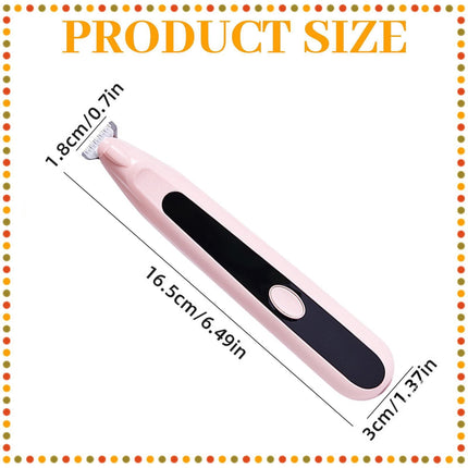 LGCASL Pet Grooming Kit, Small to Medium-Sized Pet Grooming Tools Dog Trimmer Pet Precision Trimmer for Cordless Dog Clipper Trimmer for Dogs Usb Rechargeable Noise Dog Grooming for Ears White