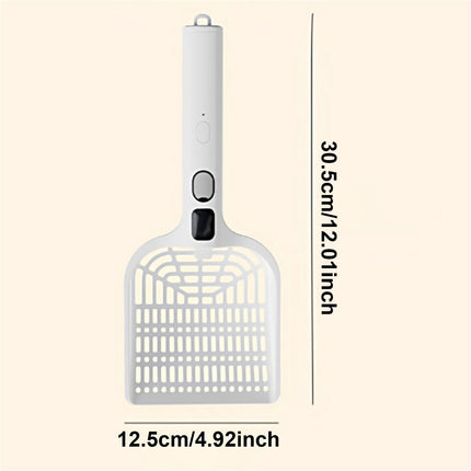 LGCASL Rechargeable Spray Deodorizing Cat Litter Scoop, Large Sized Rechargeable Spray Litter for Home Use Litter Scooping Tool White