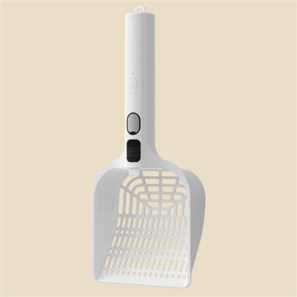 LGCASL Rechargeable Spray Deodorizing Cat Litter Scoop, Large Sized Rechargeable Spray Litter for Home Use Litter Scooping Tool White