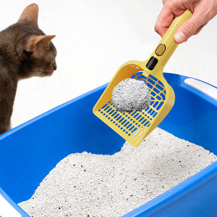 LGCASL Rechargeable Spray Deodorizing Cat Litter Scoop, Large Sized Rechargeable Spray Litter for Home Use Litter Scooping Tool, White Yellow