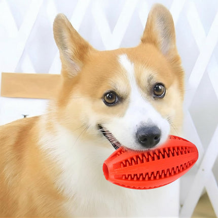 LGCASL Pet Toy Ball Dog Puzzle Toy 1 Pack Interactive Dog Toys for Dispensing Puppy Toys for Teething Puppy for Teeth/Slow Feeder/Iq Training/Playing, Yellow Red