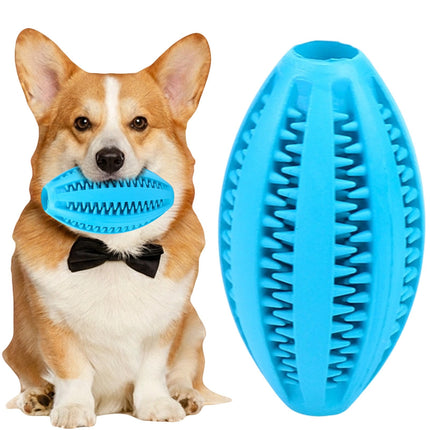 LGCASL Pet Toy Ball Dog Puzzle Toy 1 Pack Interactive Dog Toys for Dispensing Puppy Toys for Teething Puppy for Teeth/Slow Feeder/Iq Training/Playing, Yellow Sky Blue