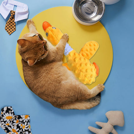 LGCASL Pink Duck Chew Toy Dog Toys for Aggressive Chewers 2026 New Dog Toys Calming Toy for Dogs Indestructible Toy with in Squeaker for Boredom Yellow Dog Plush for Dogs Pink