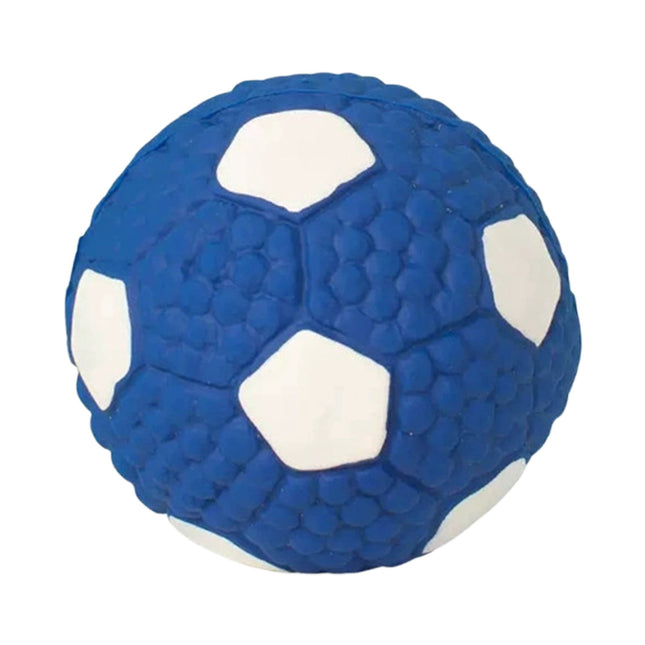 LGCASL Soccer Ball Chew Toy Dog Toy Squeak Rubber Fun Suitable for Large and Medium in Blue