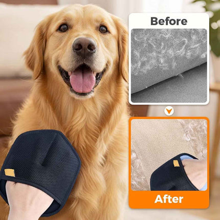 Pet Static Electricity Hair Removal Gloves Pet Remover 2026 New Electrostatic Pet Removal Gloves for Dogs Thickened Brush Reusable Washable Pet Remover Glove Tool for Furniture Couch Car, Blue Orange