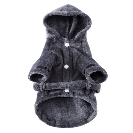 LGCASL Pet Bathrobes, Pajamas Clearance! Dog Cat Bathrobe Pet Clothes Hotel Bath Towel Pet Bathrobe Nightgown Pajamas (Army Green, L) XL Grey