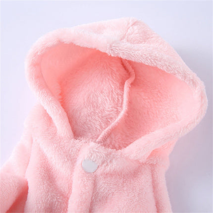 LGCASL Pet Bathrobes, Pajamas Clearance! Dog Cat Bathrobe Pet Clothes Hotel Bath Towel Pet Bathrobe Nightgown Pajamas (Army Green, L) M Pink