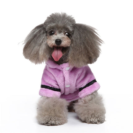 LGCASL Pet Bathrobes, Pajamas Clearance! Dog Cat Bathrobe Pet Clothes Hotel Bath Towel Pet Bathrobe Nightgown Pajamas (Army Green, L) M Purple