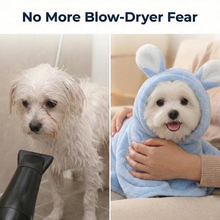 LGCASL 2026 New Puppy Bathrobe with Hood, Dog Bathrobe Absorbent Towel for Small Dogs Fast Drying Dog Robe Coat with Hood Puppy Towel Wrap Pet Grooming After Shower (Blue, Xs) M Blue