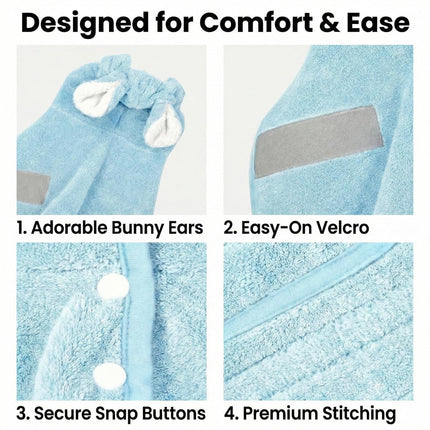 LGCASL 2026 New Puppy Bathrobe with Hood, Dog Bathrobe Absorbent Towel for Small Dogs Fast Drying Dog Robe Coat with Hood Puppy Towel Wrap Pet Grooming After Shower (Blue, Xs) XS Pink