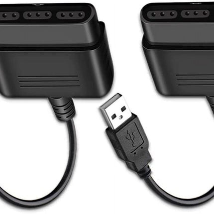 For PS2 Controller to USB Adapter Converter Cable (2 PACK)