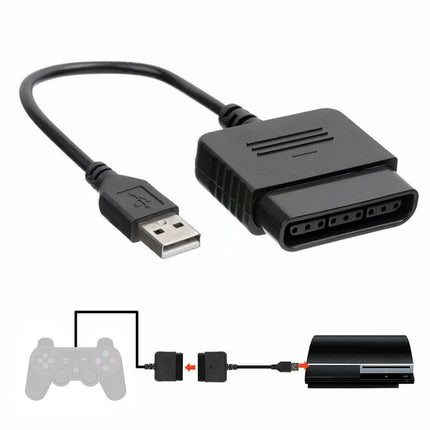 For PS2 Controller to USB Adapter Converter Cable (2 PACK)