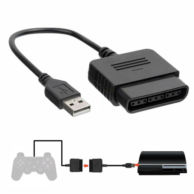 For PS2 Controller to USB Adapter Converter Cable (2 PACK) – product detail