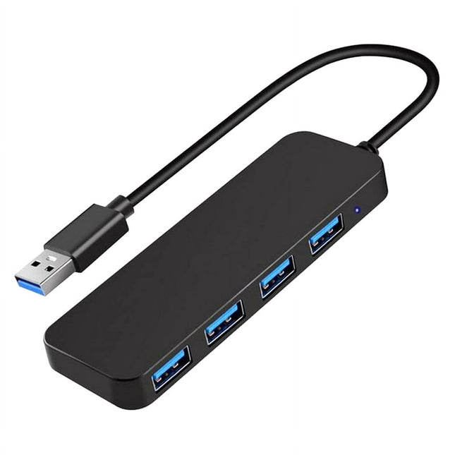 Ckepdyeh 4-Port USB 3.0 Splitter Hub Plastic Black V1189-LWWAL-20260325-02814