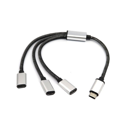 USB C Splitter, USB C to USB C Female Adapter, 2/3 Ports 1 to 3