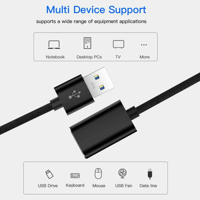 6 ft USB Extension Cable USB A to A Charging Power Cord (Male to Female) – product detail
