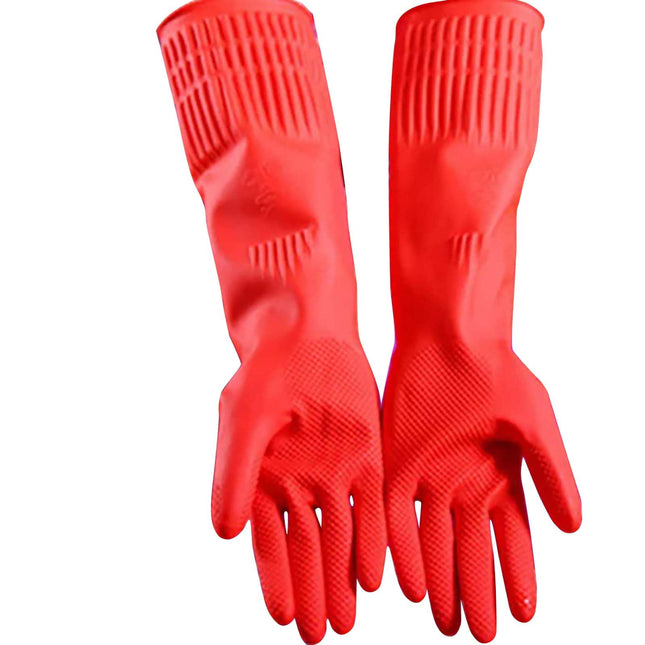 JWDX Oven Mitts Clearance 2 Pairs Reusable Household Gloves Rubber Dishwashing Gloves Extra Thick