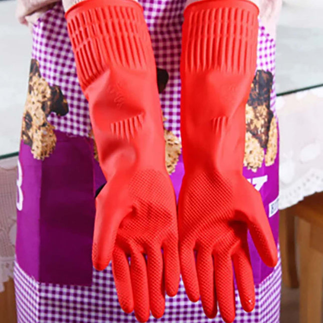 JWDX Oven Mitts Clearance 2 Pairs Reusable Household Gloves Rubber Dishwashing Gloves Extra Thick – product detail