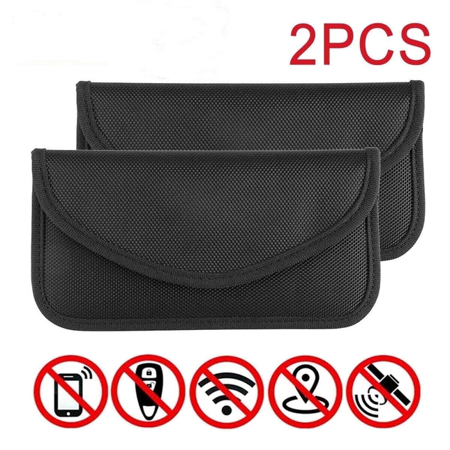 Faraday Bags for Phones Cell Phone Signal Blocking Bag RFID Phone Case Faraday Bag for Phone & Key Fob(2
