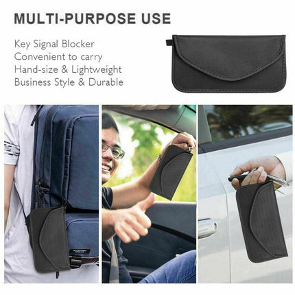 Faraday Bags for Phones, Cell Phone Signal Blocking Bag, RFID Phone Case,Faraday Bag for Phone & Key Fob(2 Pack)