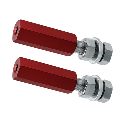 M MATI Quick Release Flag Pole Holder Red Hold 1/4' Flag Poles for ATV UTV Motorcycle Dirt Bike All Year,2Pcs