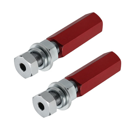 M MATI Quick Release Flag Pole Holder Red Hold 1/4' Flag Poles for ATV UTV Motorcycle Dirt Bike All Year,2Pcs