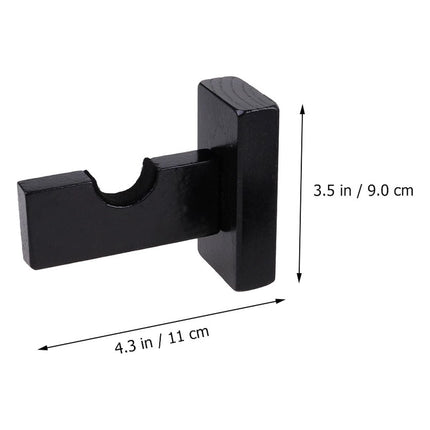 Ortofally Baseball Bat Display Hanger Wall Mounted Horizontal Baseball Bat Holder Hockey Wall Container for Home Office M Black