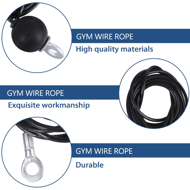 Ortofally Fitness Replacement Cable Exercising Wire Rope Heavy Duty Gym Cable for Pulley Home Gym – product detail