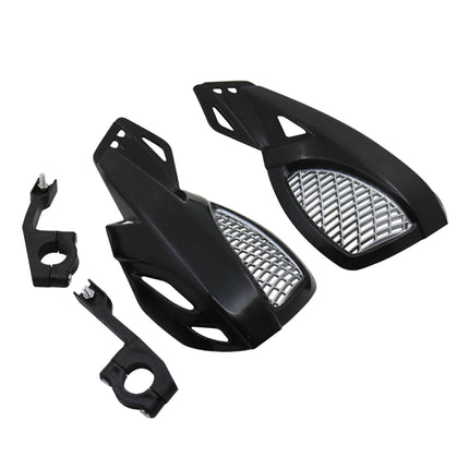 SWETRACE Protect Motorcycle Handlebars Motorbike Handguard Abs White 1 Pair 24.00X12.00X5.00CM Black