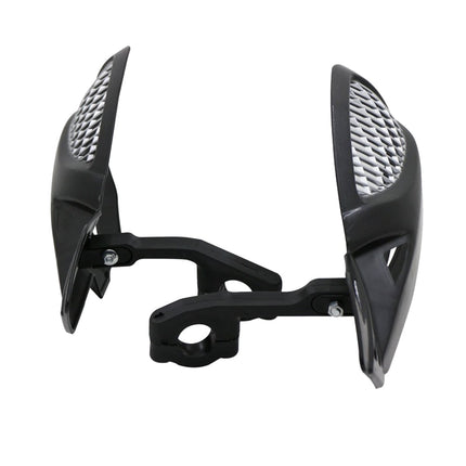 SWETRACE Protect Motorcycle Handlebars Motorbike Handguard Abs White 1 Pair 24.00X12.00X5.00CM Black