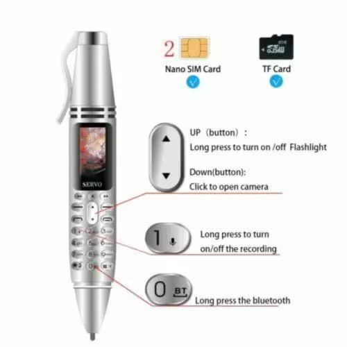 New Mini Cell Phone Pen Bluetooth Dialer 0.96 Mobile Phone 2G GSM Cellphone – product detail