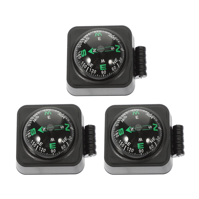 SWETRACE Motorcycle Compass Round Multi ABS 3Pcs Simple Design Adjustable Direction
