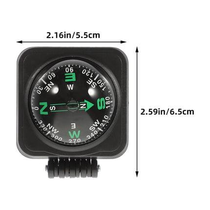 SWETRACE Motorcycle Compass Round Multi ABS 3Pcs Simple Design Adjustable Direction