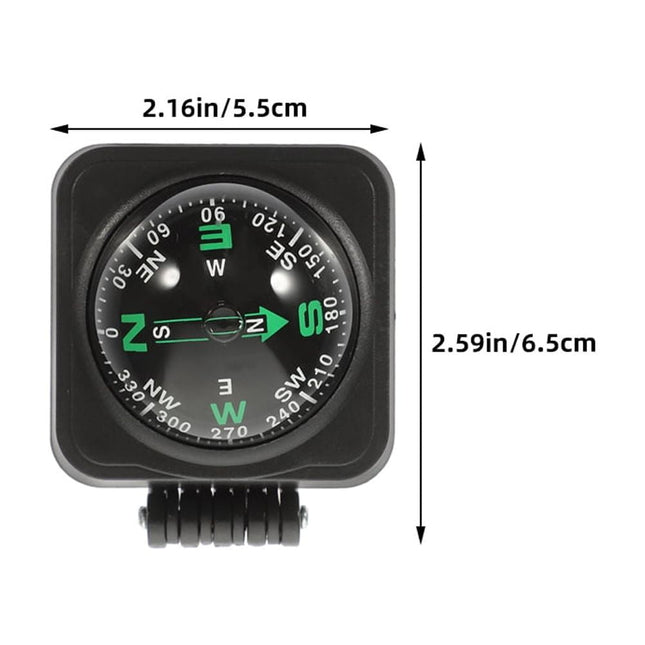 SWETRACE Motorcycle Compass Round Multi ABS 3Pcs Simple Design Adjustable Direction – product detail