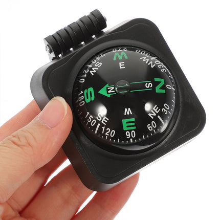 SWETRACE Motorcycle Compass Round Multi ABS 3Pcs Simple Design Adjustable Direction