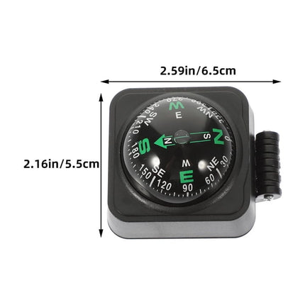 SWETRACE Motorcycle Compass Round Multi ABS 3Pcs Simple Design Adjustable Direction