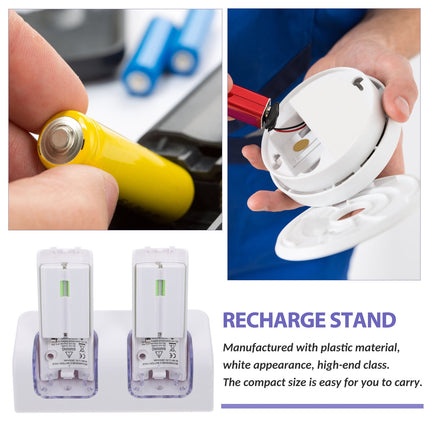 SWETRACE VR Controllers Rechargeable Batteries and Charger White ABS 1 Gaming Accessories 12.5X5.99cm White