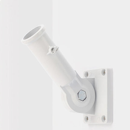 Worgeous Flag Pole Accessories Universal Holder Wall Mount Poles Bridegroom White