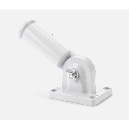 Worgeous Flag Pole Accessories Universal Holder Wall Mount Poles Bridegroom White