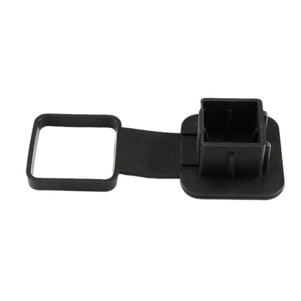 Worgeous Rubber Trailer Tube Protector Insert Tow Trailer Hitch Cover Car Accessories for 18 Inch Receivers (Black)
