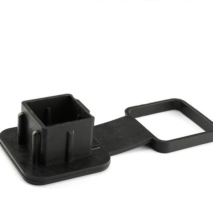 Worgeous Rubber Trailer Tube Protector Insert Tow Trailer Hitch Cover Car Accessories for 18 Inch Receivers (Black)
