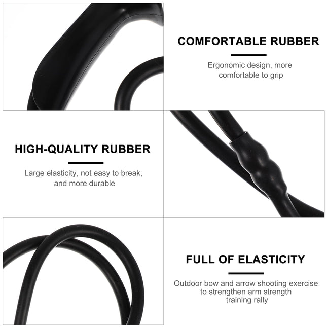 SWETRACE Resistance Bow Trainer Archery Band Rubber Black 1 Bow Training Equipment – product detail