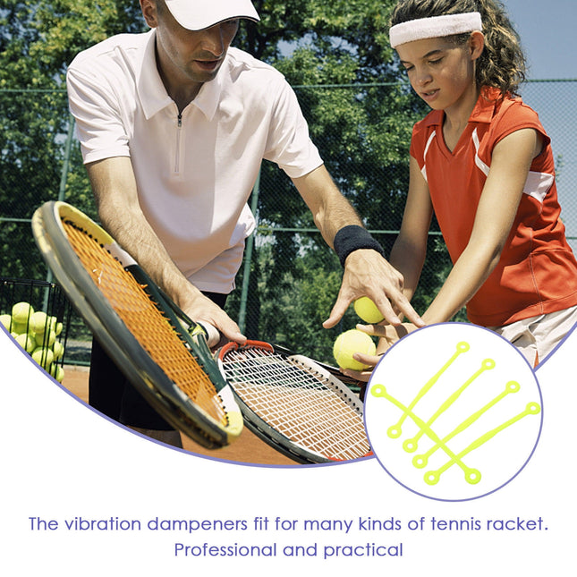 SWETRACE Tennis Dampeners for Racquet Green 5Pcs 12x0.39in – product detail