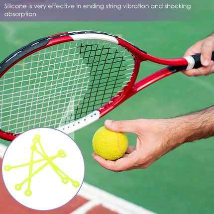 SWETRACE Tennis Dampeners for Racquet Green 5Pcs 12x0.39in