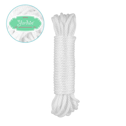 Worgeous White Nylon Lanyard Rope for Flagpole Lifting and Hanging Tools 6mm Diameter