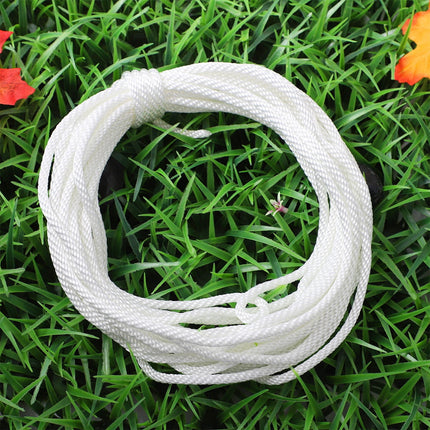 Worgeous White Nylon Lanyard Rope for Flagpole Lifting and Hanging Tools 6mm Diameter