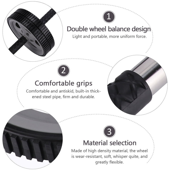 Worgeous Ab Wheel Workout Gym Equipment for Home Toddler Fitness Grey – product detail