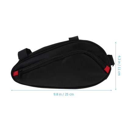 SWETRACE Bike Triangle Handlebar Bags Black Waterproof 1Pcs 9.84x4.33x3.14in