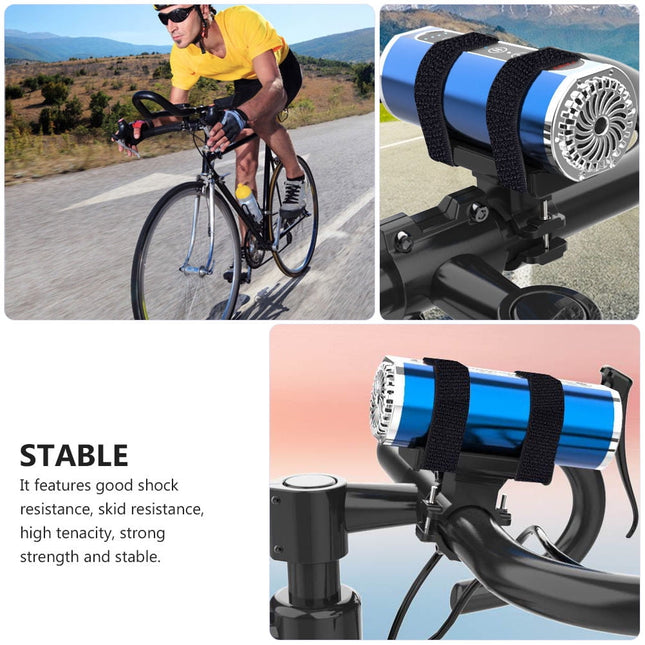 Worgeous Bike Rack Mountain Mountain Bike Flashlight Bracket Band Riding Sound Universal Accessory (Black) – product detail
