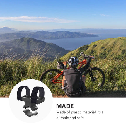 Worgeous Bike Rack Mountain Mountain Bike Flashlight Bracket Band Riding Sound Universal Accessory (Black)